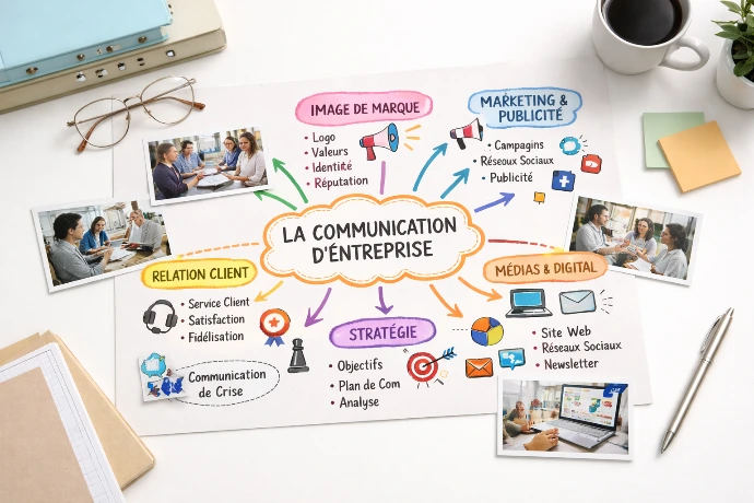 Communication professionnelle et image de marque pour entreprises